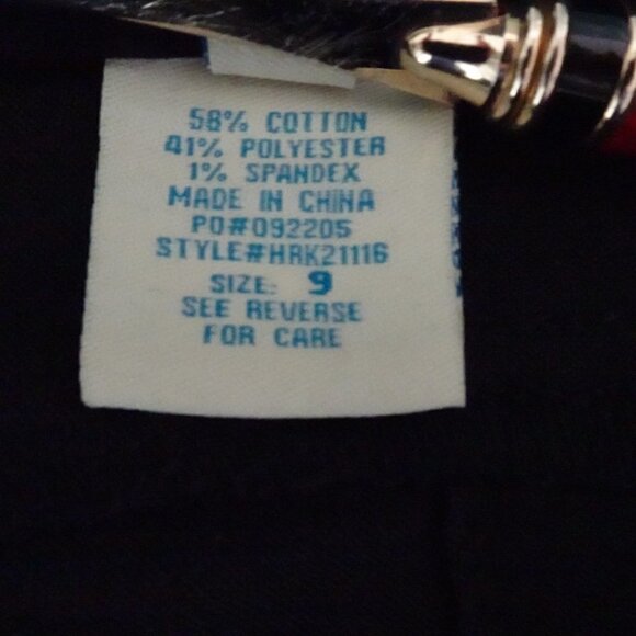 Paris Blues Jeans Junior's Size 9 Black Denim Low Rise Butt Lifting FLAWED - Picture 11 of 13